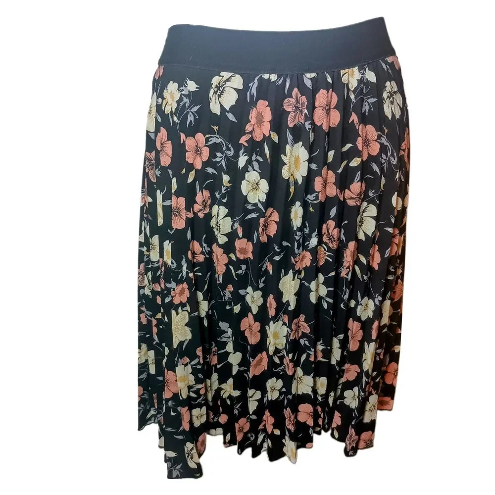 Andi+James floral pleated midi skirt‎ SKUW080